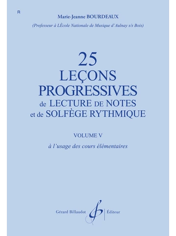 25 Leçons progressives de lecture de notes et de solfège vol. 5 Visuell